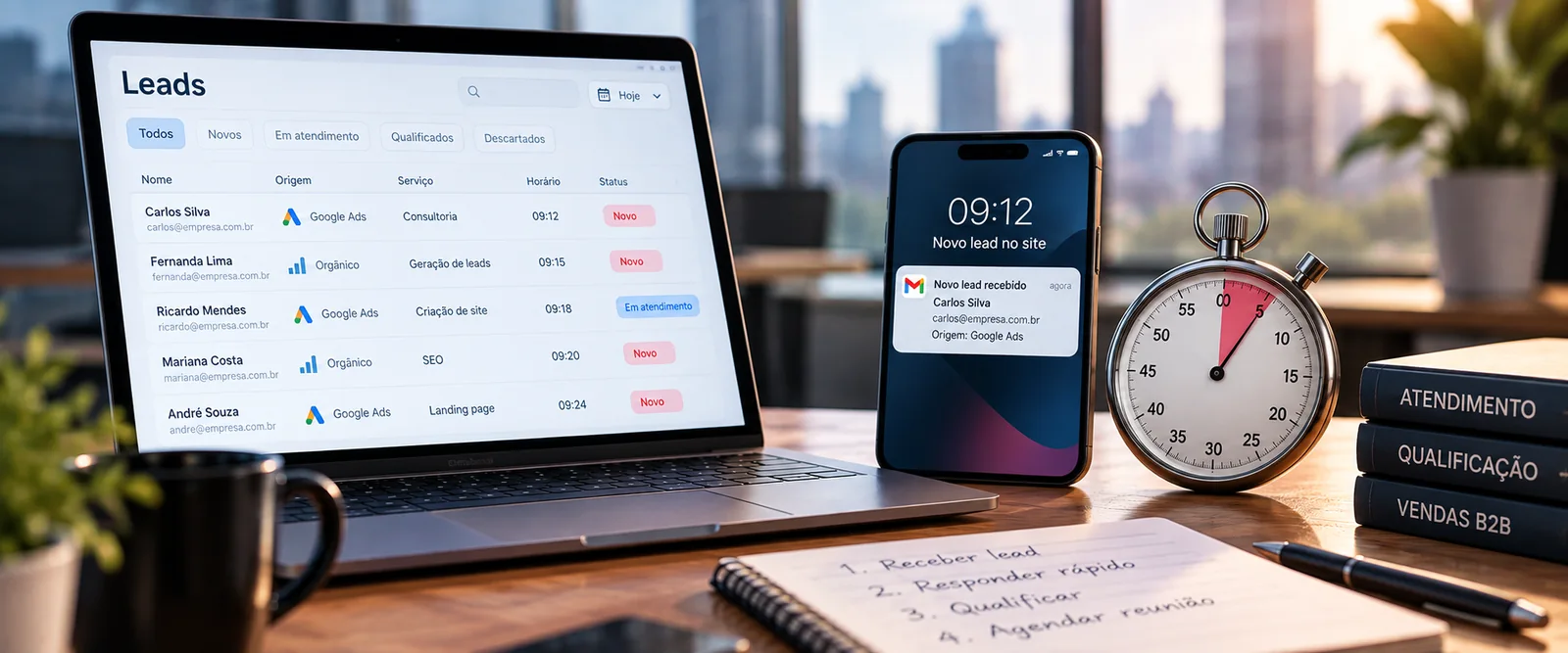 Tempo de resposta ao lead: por que os primeiros minutos importam