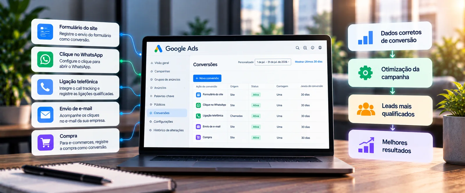 Conversões no Google Ads: o que configurar para a campanha otimizar certo
