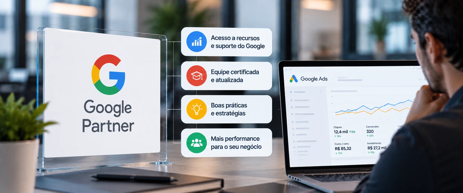 O que é uma agência Google Partner e por que isso importa