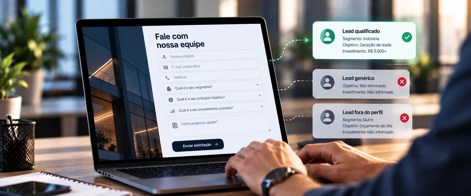O que pedir no formulário para receber leads melhores