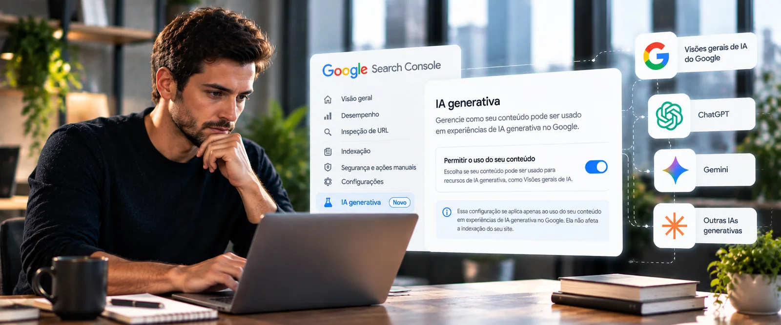 Controle de IA generativa no Search Console: o que é e quando usar