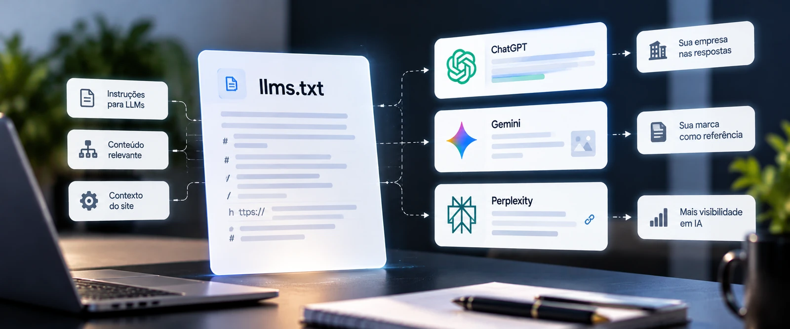 O que é llms.txt e por que ele não resolve a visibilidade em IA