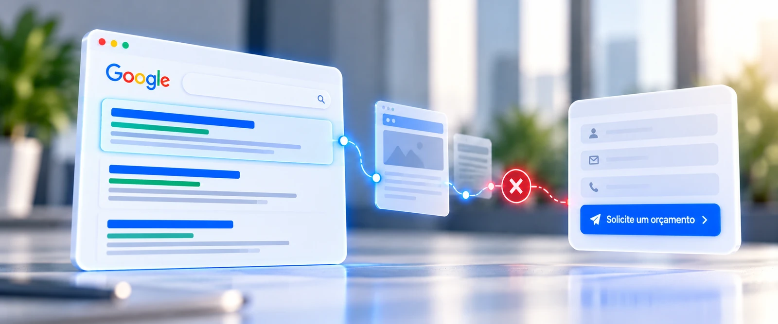 Site aparece no Google mas não gera contatos: o que revisar