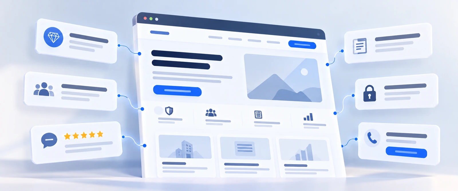 Como avaliar se o site transmite confiança antes do contato comercial
